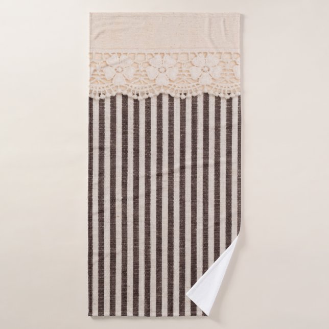 Fabric textile texture and lace for background bath towel (Bath Towel)