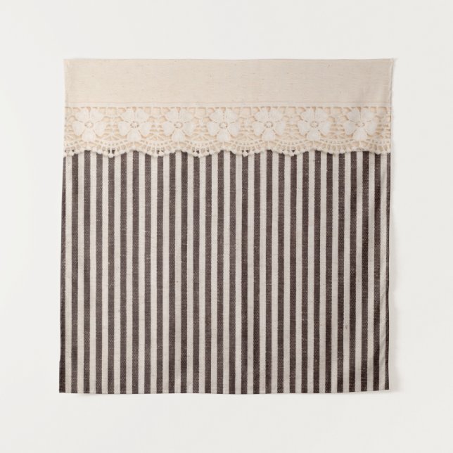 Fabric textile texture and lace for background tapestry (Front)