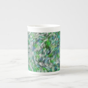 Fabric Texture Green Fur Design-68745 Bone China Mug