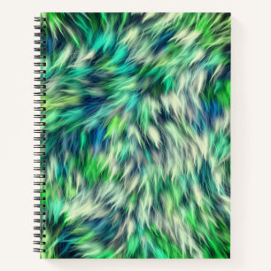 Fabric Texture Green Fur Design-68745 Notebook