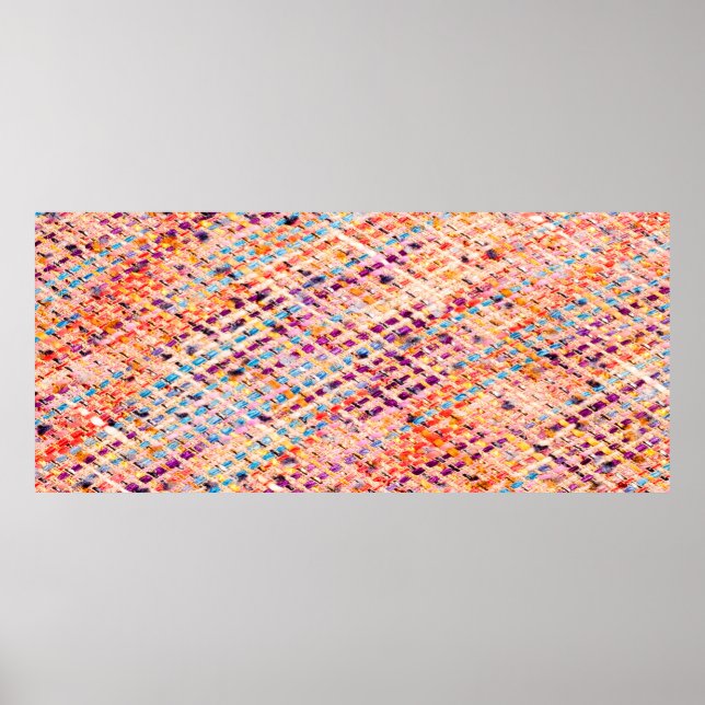 Fabric texture weave a large thread poster (Front)