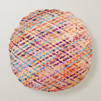 Fabric texture weave a large thread round cushion