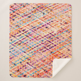 Fabric texture weave a large thread sherpa blanket