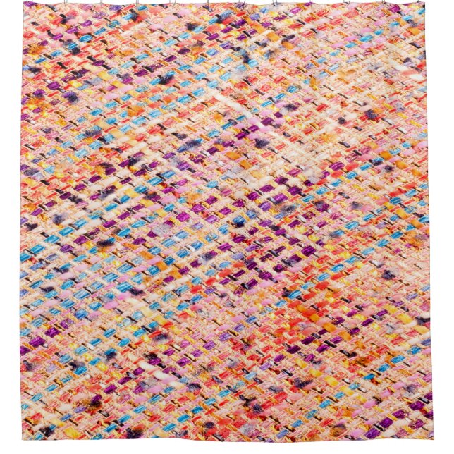 Fabric texture weave a large thread shower curtain (Front)