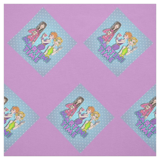 FABRIC - THREE MARTINI DIVAS Martini Time! (Swatch)