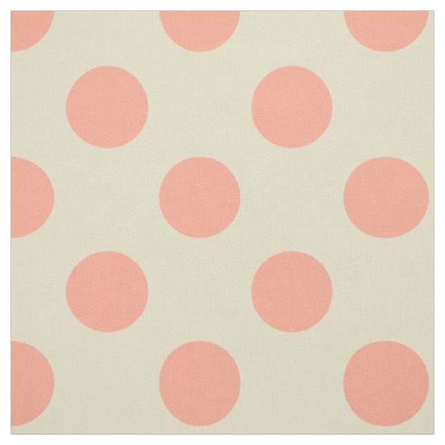 Fabric: White & light pink polka dots Fabric (Swatch)