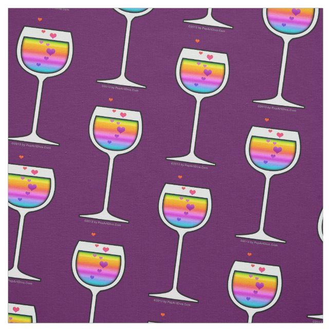 FABRIC - WINE GLASS (Swatch)