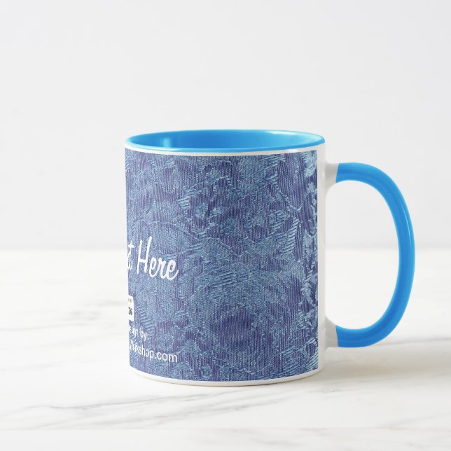 Fabric, Your Text Here Mug (Right)