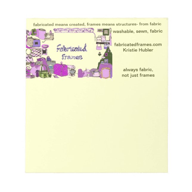 fabricatedframes.com logo Notepad (Front)