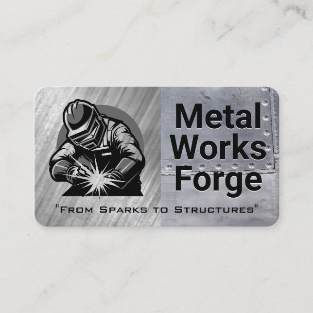 Fabrication | Blue Collar Work | Welding Business Card (Front)