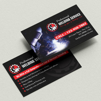 Fabricator,  Welder, Welding Service, Construction Business Card