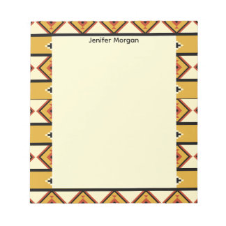 Fabrics Border Stylish Patterns Personalized Notepad