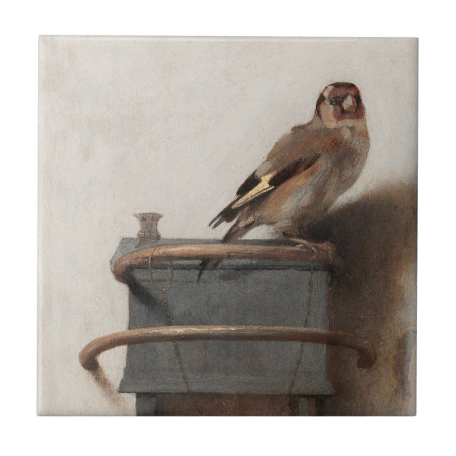 Fabritius The Goldfinch Painting Art Print Tile (Front)