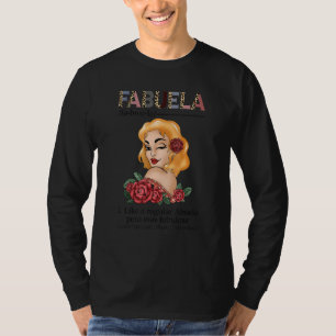 Fabuela  Spanish Fabuela Definition Leopard red ro T-Shirt