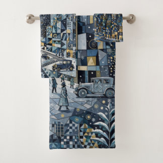 Fabulos Winter In The Big City Bath Towel Set