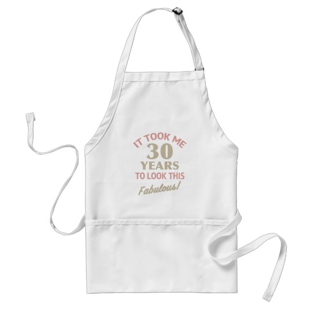 Fabulous 30th Birthday Standard Apron (Front)