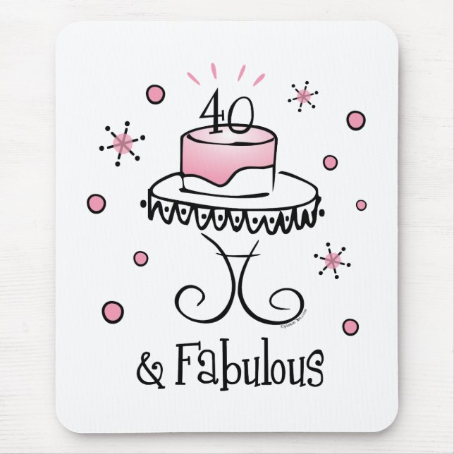 Fabulous 40 Mousepad (Front)
