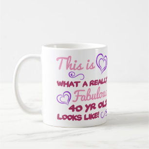 Fabulous 40th Birthday For Women Coffee Mug