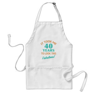 Fabulous 40th Birthday Standard Apron