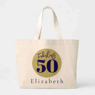 Fabulous 50 Birthday Tote Bag