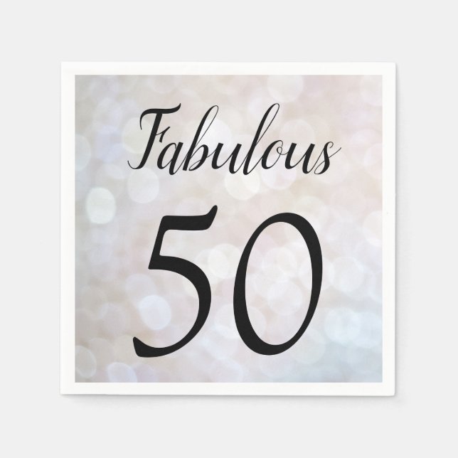 Fabulous 50 Dreamy and Girly Napkin (Front)