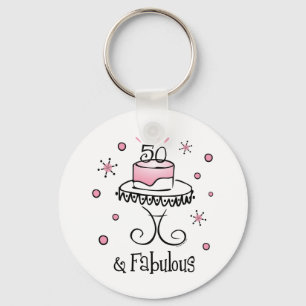 Fabulous 50 Keychain