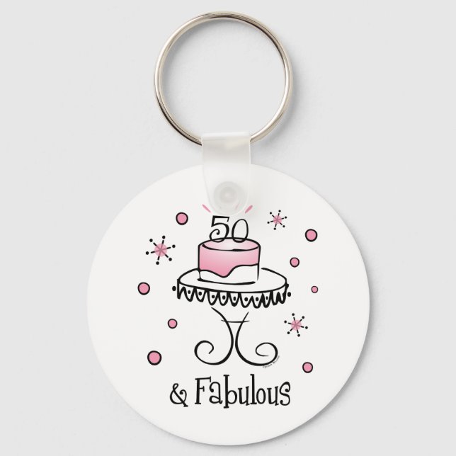 Fabulous 50 Keychain (Front)