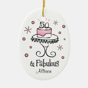 Fabulous 50 Personalised Ornament