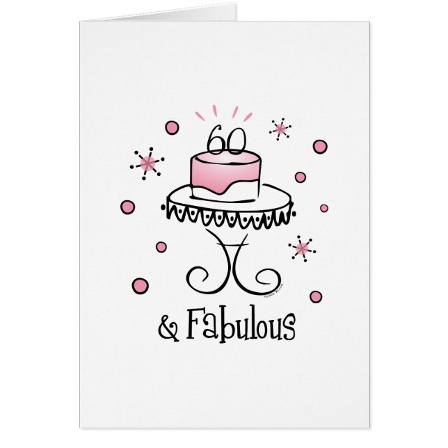 Fabulous 60 Card (Front)