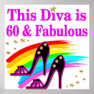 FABULOUS 60 YR OLD SHOW QUEEN POSTER