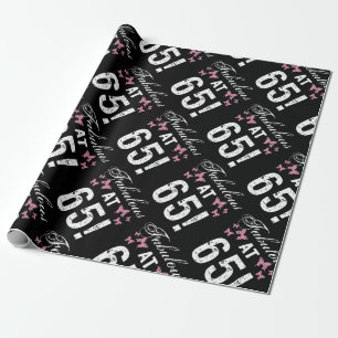 Fabulous 65th Birthday Wrapping Paper
