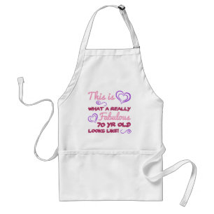 Fabulous 70th Birthday For Women Standard Apron