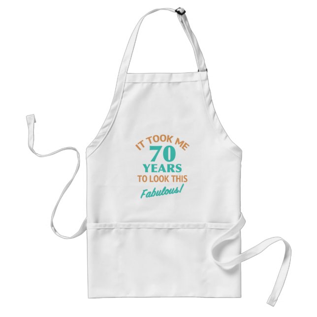Fabulous 70th Birthday Standard Apron (Front)