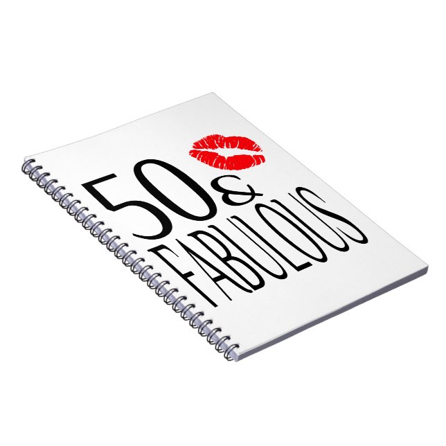 Fabulous and Fifty Spiral Notebook (Right Side)
