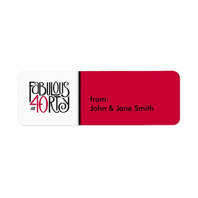Fabulous at 40 red (Front)