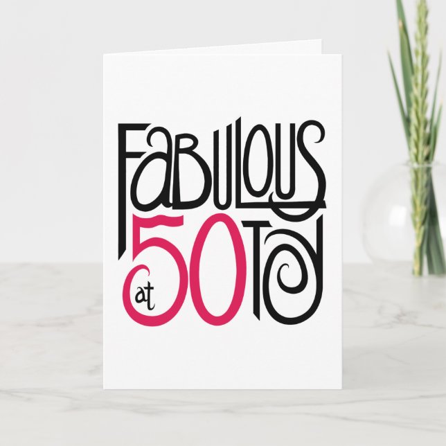 Fabulous at 50 Card (Front)