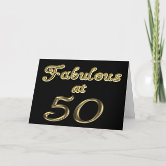 Fabulous at 50 Greeting Card