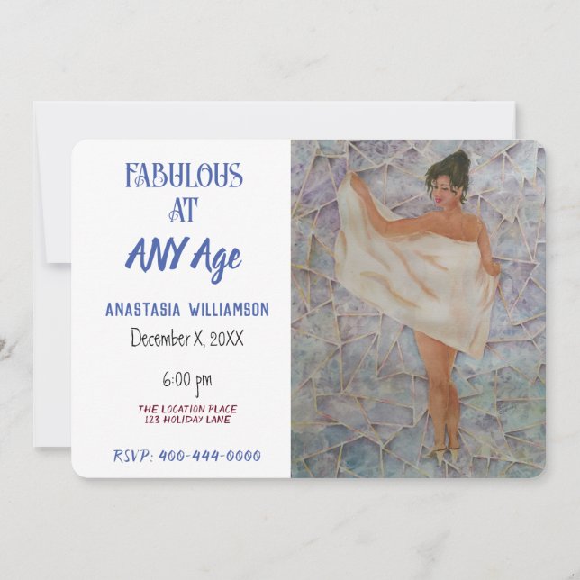 FABULOUS AT ANY AGE INVITATION (Front)