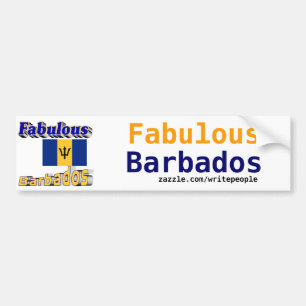 fabulous barbados bumper sticker