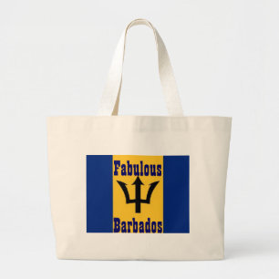 fabulous barbados large tote bag