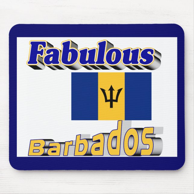 fabulous barbados mouse pad (Front)