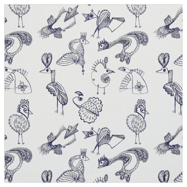 Fabulous birds fabric (Swatch)