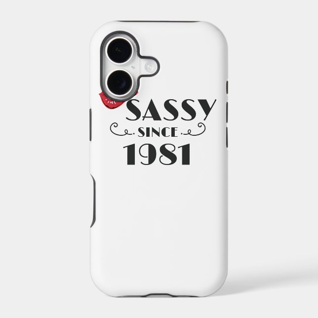Fabulous Birthday Gift Sassy Since 1981 Gift (Back)