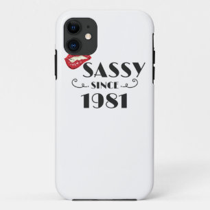 Fabulous Birthday Gift Sassy Since 1981 Gift Case-Mate iPhone Case