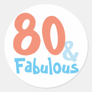 Fabulous Birthday Party Classic Round Sticker