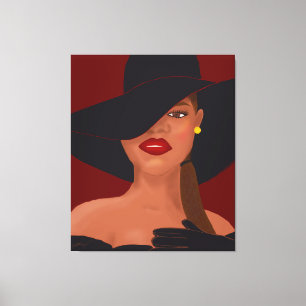 Fabulous Black Woman Canvas Print