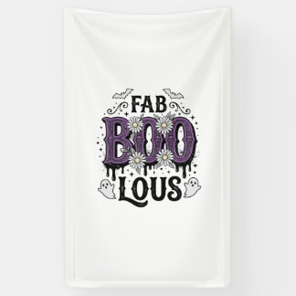 Fabulous Boo Halloween Vintage Ghost Shirt Design_ Banner