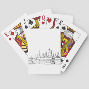 fabulous city . artwork . black and white playing cards