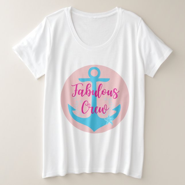 Fabulous Crew Plus Size T-Shirt (Design Front)