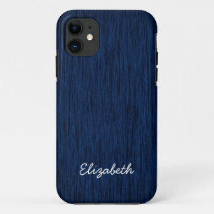 Fabulous Dark Blue Wood Case-Mate iPhone Case